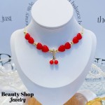 cadena cereza oro chino 18k