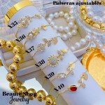 Pulsera ajustable oro chino (50 modelo) (9.50&)）