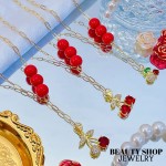 cadena eslabon con dije cereza 17.50&