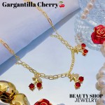 cadena eslabon con dije cereza oro chino