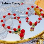 pulsera cereza con perla