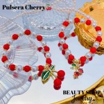 pulsera cereza con perla