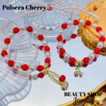 pulsera cereza con perla