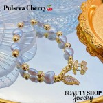 pulsera cereza oro chino