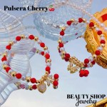pulsera cereza oro chino