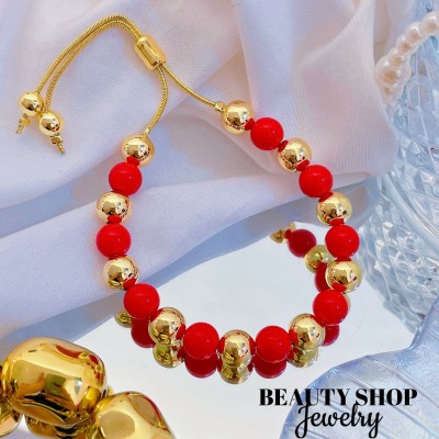 pulsera balin rojo tendencia 9&