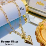 #N cadena eslabon con dije corazon