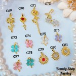 #G Cadena con dije lujo solo dije 1.85$ （12.50&-14& con cadena ajustable)con ajustable 2.70$