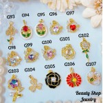 #G Cadena con dije lujo solo dije 1.85$ （12.50&-14& con cadena ajustable)con ajustable 2.70$