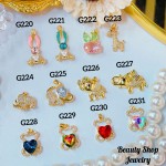 #G Cadena con dije lujo solo dije 1.85$ （12.50&-14& con cadena ajustable)con ajustable 2.70$