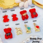 #G Cadena con dije lujo solo dije 1.85$ （12.50&-14& con cadena ajustable)con ajustable 2.70$