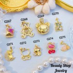 #G Cadena con dije lujo solo dije 1.85$ （12.50&-14& con cadena ajustable)con ajustable 2.70$