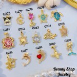 #G Cadena con dije lujo solo dije 1.85$ （12.50&-14& con cadena ajustable)con ajustable 2.70$