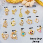 #G Cadena con dije lujo solo dije 1.85$ （12.50&-14& con cadena ajustable)con ajustable 2.70$