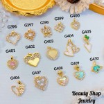 #G Cadena con dije lujo solo dije 1.85$ （12.50&-14& con cadena ajustable)con ajustable 2.70$