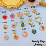#G Cadena con dije lujo solo dije 1.85$ （12.50&-14& con cadena ajustable)con ajustable 2.70$