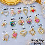 #G Cadena con dije lujo solo dije 1.85$ （12.50&-14& con cadena ajustable)con ajustable 2.70$