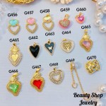 #G Cadena con dije lujo solo dije 1.85$ （12.50&-14& con cadena ajustable)con ajustable 2.70$