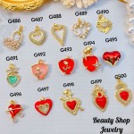 #G Cadena con dije lujo solo dije 1.85$ （12.50&-14& con cadena ajustable)con ajustable 2.70$