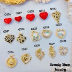 #G Cadena con dije lujo solo dije 1.85$ （12.50&-14& con cadena ajustable)con ajustable 2.70$