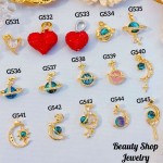 #G Cadena con dije lujo solo dije 1.85$ （12.50&-14& con cadena ajustable)con ajustable 2.70$