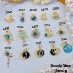 #G Cadena con dije lujo solo dije 1.85$ （12.50&-14& con cadena ajustable)con ajustable 2.70$