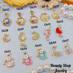 #G Cadena con dije lujo solo dije 1.85$ （12.50&-14& con cadena ajustable)con ajustable 2.70$