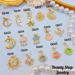 #G Cadena con dije lujo solo dije 1.85$ （12.50&-14& con cadena ajustable)con ajustable 2.70$