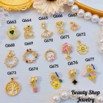 #G Cadena con dije lujo solo dije 1.85$ （12.50&-14& con cadena ajustable)con ajustable 2.70$