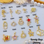 #G Cadena con dije lujo solo dije 1.85$ （12.50&-14& con cadena ajustable)con ajustable 2.70$