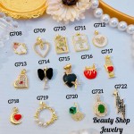 #G Cadena con dije lujo solo dije 1.85$ （12.50&-14& con cadena ajustable)con ajustable 2.70$