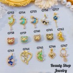 #G Cadena con dije lujo solo dije 1.85$ （12.50&-14& con cadena ajustable)con ajustable 2.70$