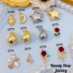 #G Cadena con dije lujo solo dije 1.85$ （12.50&-14& con cadena ajustable)con ajustable 2.70$
