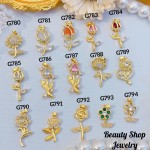 #G Cadena con dije lujo solo dije 1.85$ （12.50&-14& con cadena ajustable)con ajustable 2.70$