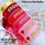 pulsera tela estampada