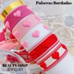 pulsera tela estampada