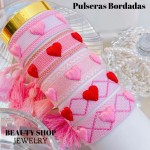 pulsera tela estampada