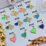 #R Cadena con  Dijes Figura Oro Chino (11&ajustable) (solo.dije1.4$)