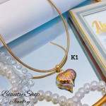 cadena rigida con dije corazon