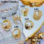 #L Anillos Tipo Chunky Oro Chino 9.50&
