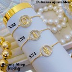 Pulsera ajustable oro chino (50 modelo) (9.50&)）