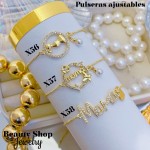 Pulsera ajustable oro chino (50 modelo) (9.50&)）