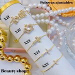 Pulsera ajustable oro chino (50 modelo) (9.50&)）
