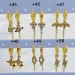 #+ zarcillo oro chino lujos 9&