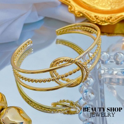 pulsera rigida oro chino