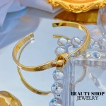 pulsera rigida oro chino