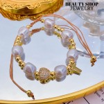 pulsera perla con dije