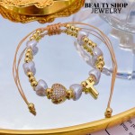 pulsera perla con dije