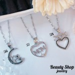 Cadena con dije dia de madre oro chino （Solo dije1.85$）(&12.50) 14&ajustable）con cadena ajustable 2.7$