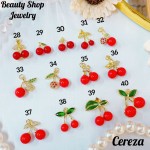 cadena con dije cereza con cadena ajustable 2.50$ (12&ajustable)